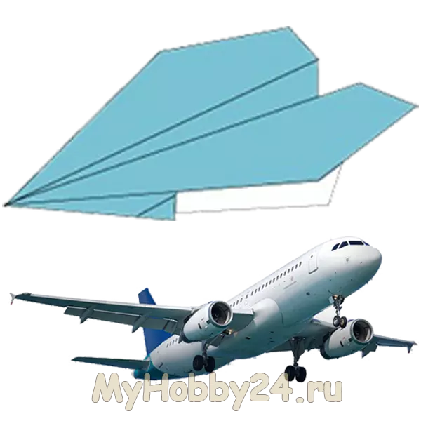 Схема бумажного самолета