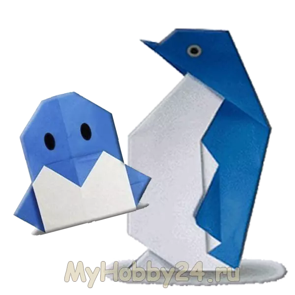 оригами пингвин