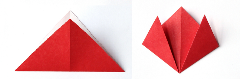 шаг за шагом инструкции, как сделать оригами тюльпан (лист).