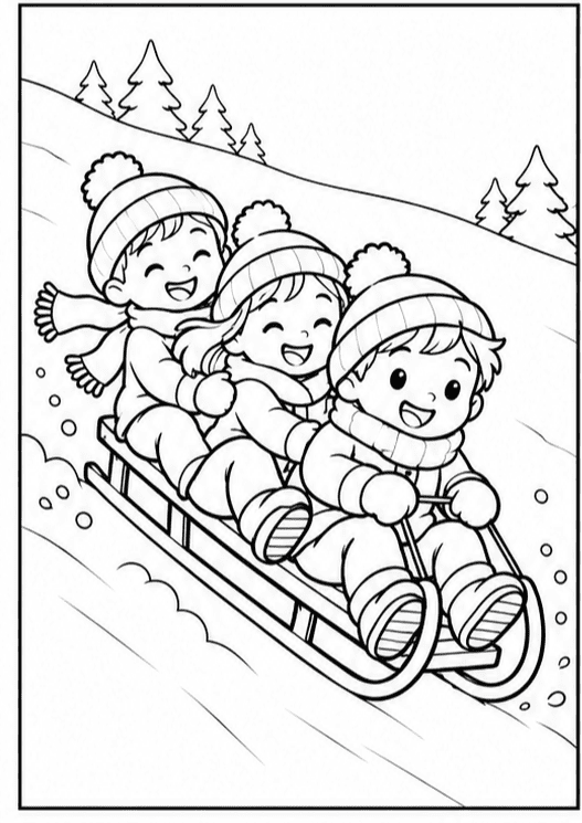 Раскраски: новогодние