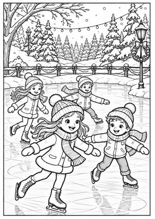 Раскраски: новогодние