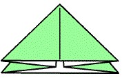 двойной треугольник оригами