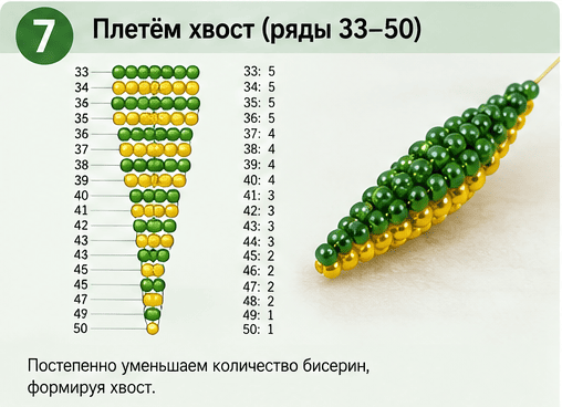 объемные фигурки из бисера схема легко