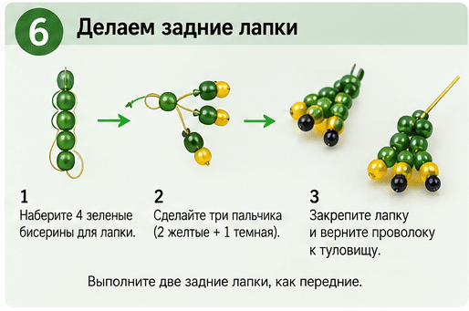 объемные фигурки из бисера схема