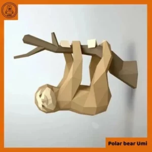 Паперкрафт Ленивец- 3D набор для творчества, моделирования