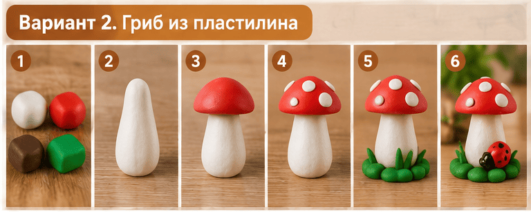 поделка гриба для детского сада