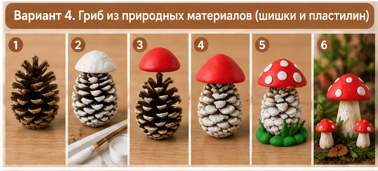поделка гриба своими руками