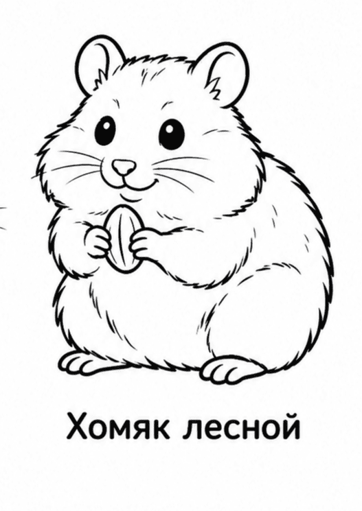 Раскраски: лесные животные
