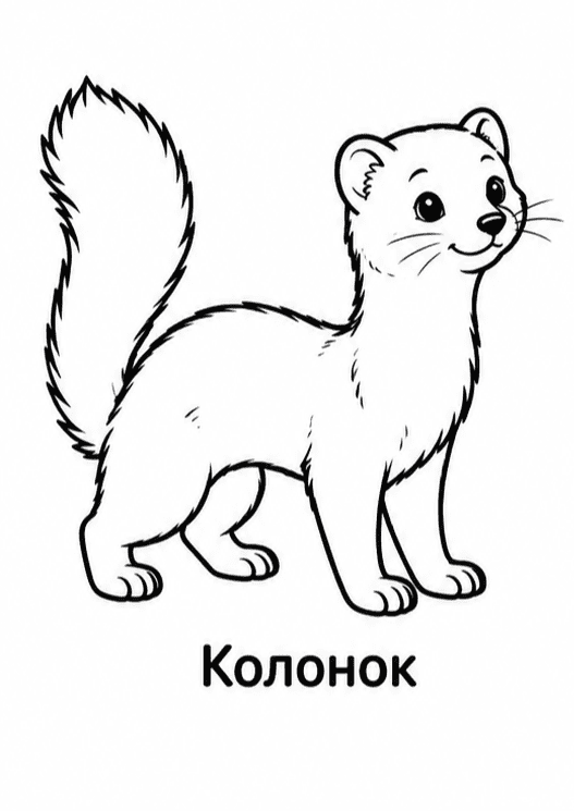 Раскраски: лесные животные