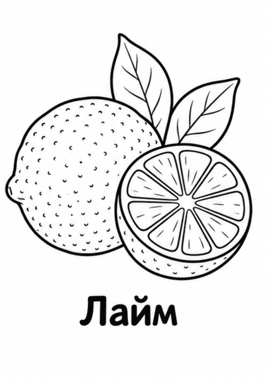 Раскраски фруктов