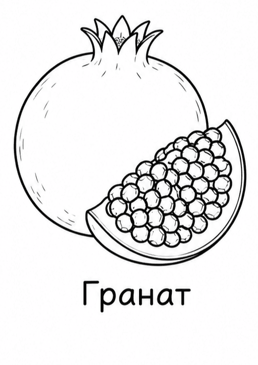 Раскраски фруктов