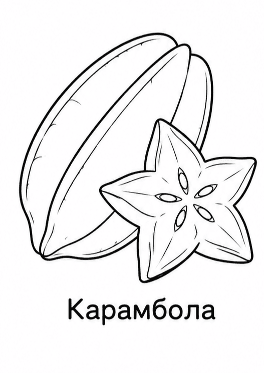 Раскраски фруктов