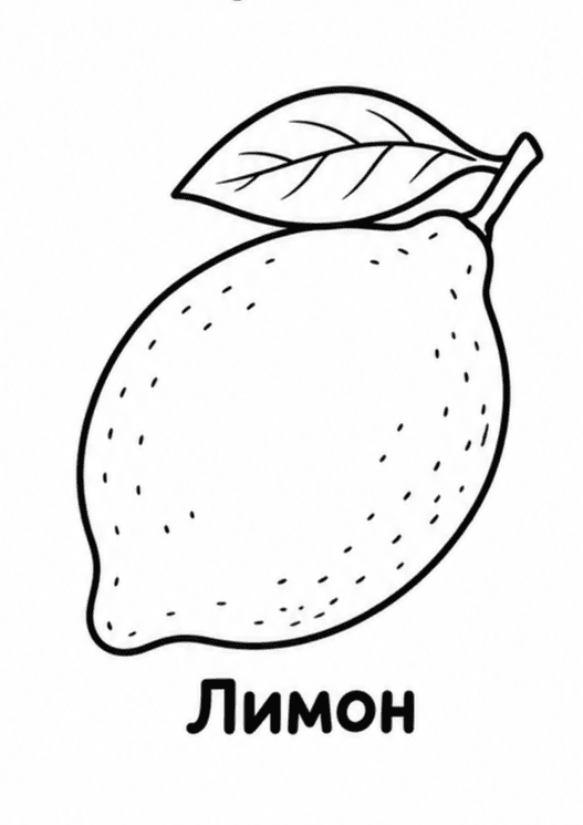 Раскраски фруктов