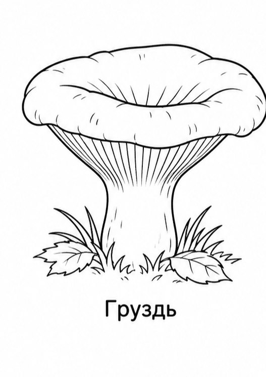 Раскраски грибов