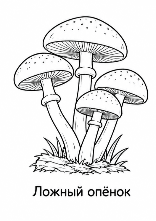 Раскраски грибов