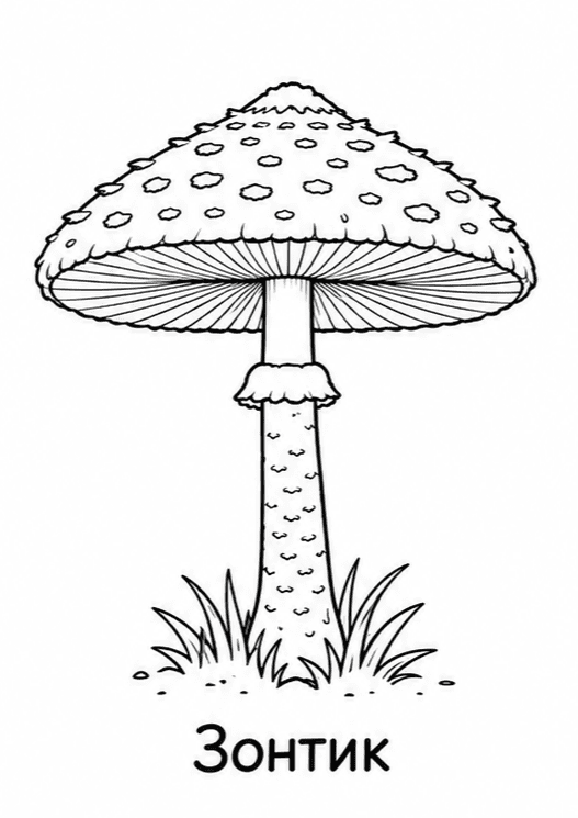 Раскраски грибов
