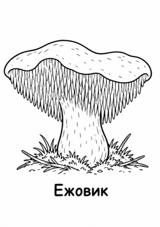 Раскраски грибов