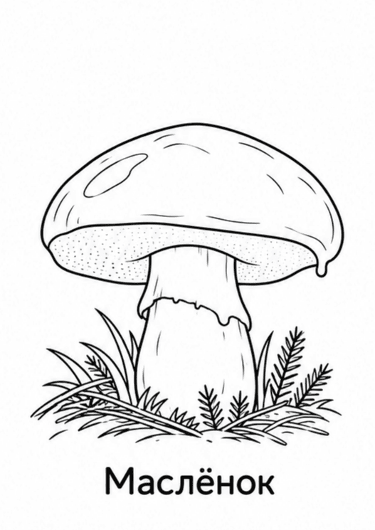 Раскраски грибов