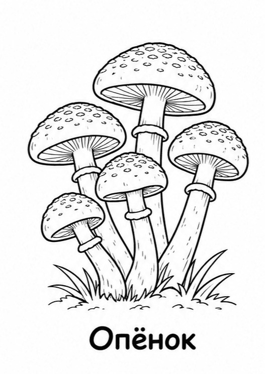 Раскраски грибов