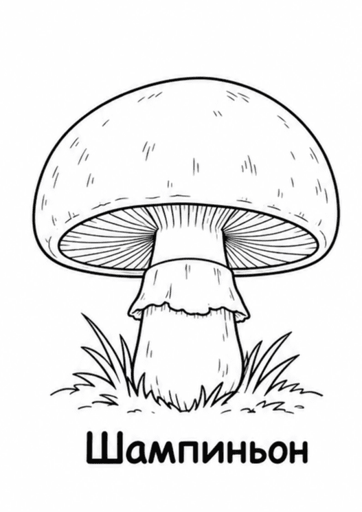 Раскраски грибов