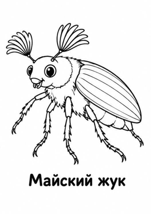 Раскраски насекомых