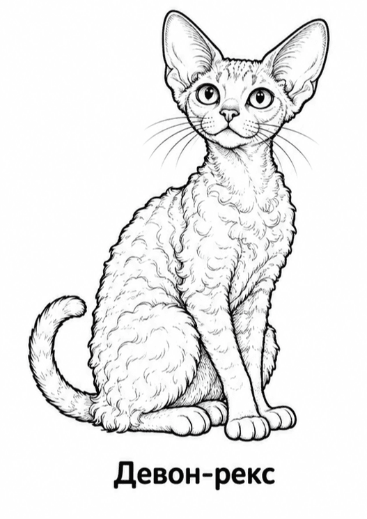 Раскраски пород кошек