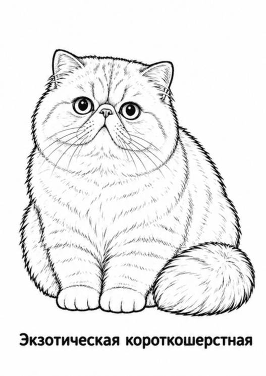 Раскраски пород кошек