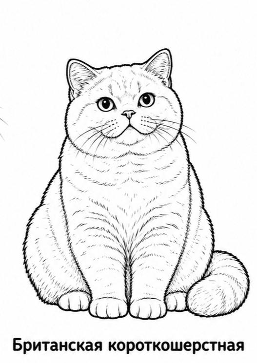 Раскраски пород кошек