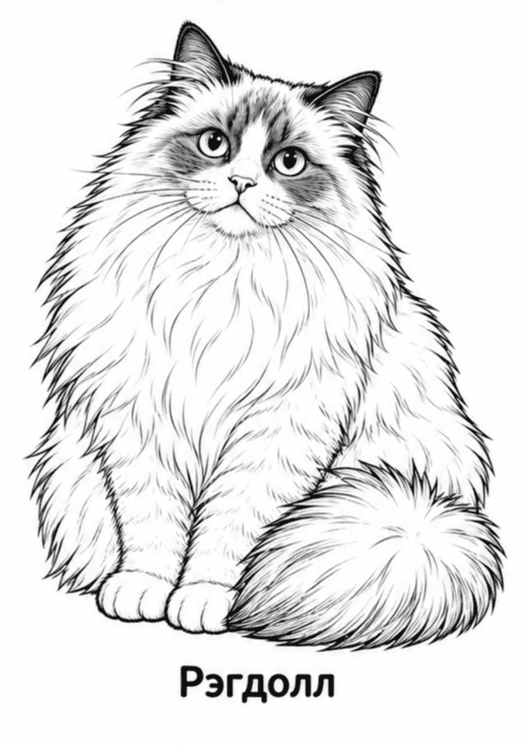 Раскраски пород кошек