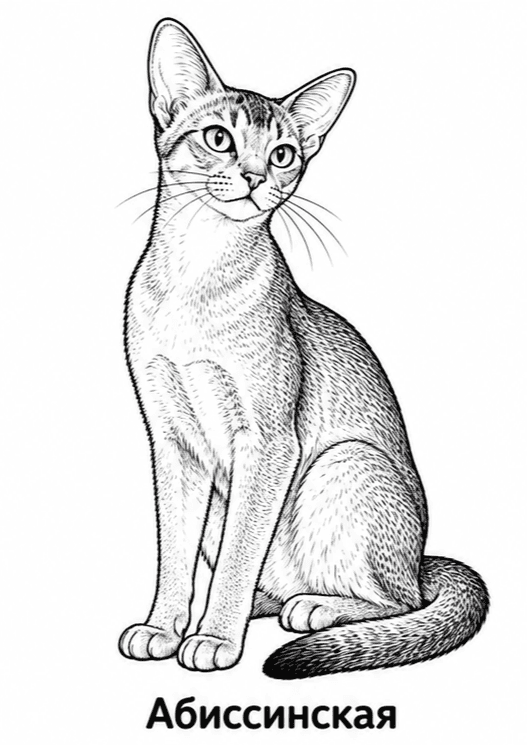 Раскраски пород кошек